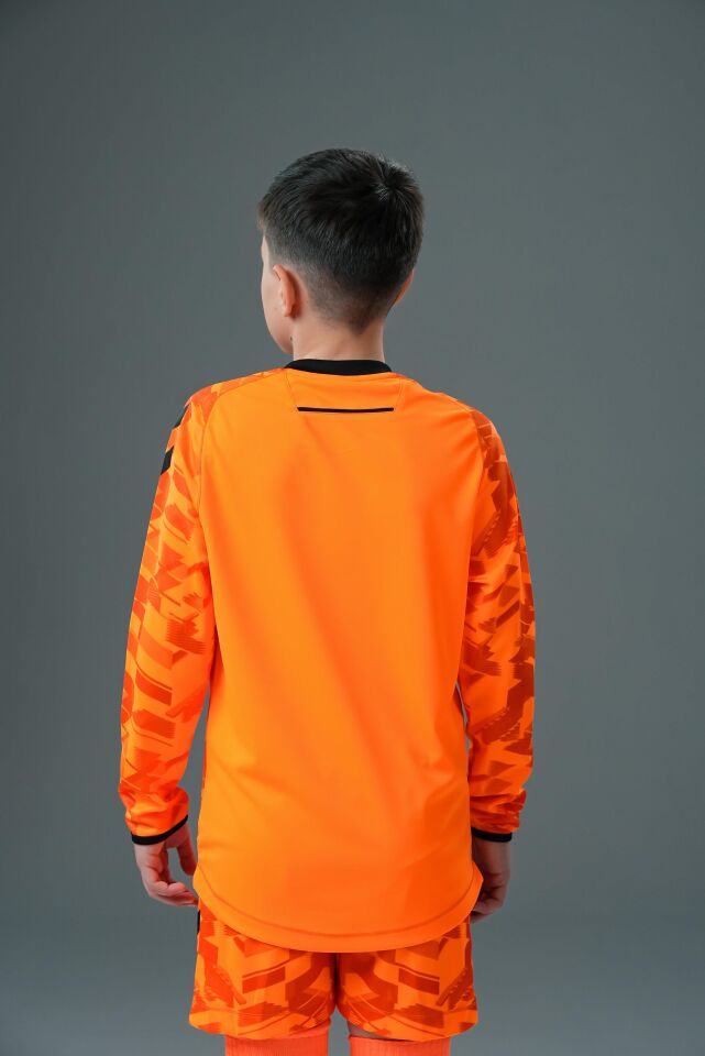 Hummel Line Kaleci Tek Üst Forma Neon Turuncu Çocuk