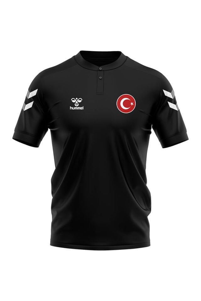 Armin Milli Takım Bebe Yaka Pamuklu Tişört Siyah