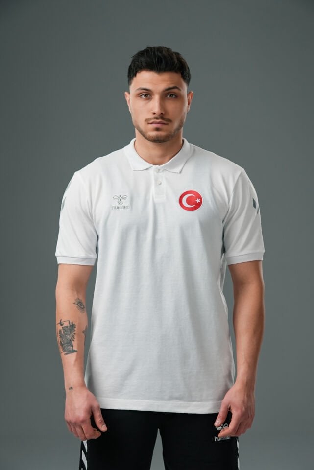 Armin Milli Takım Pamuklu Kamp Tişört Beyaz