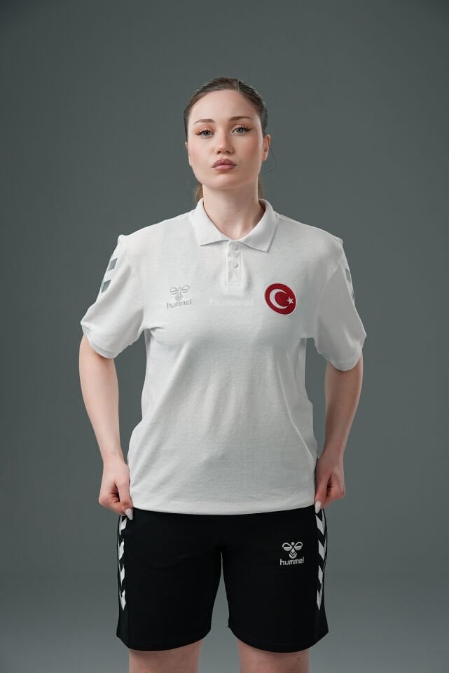 Armin Milli Takım Pamuklu Kamp Tişört Beyaz
