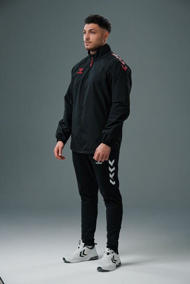 Hummel Line Yağmurluk Siyah-Kırmızı