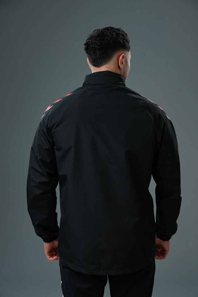 Hummel Line Yağmurluk Siyah-Kırmızı